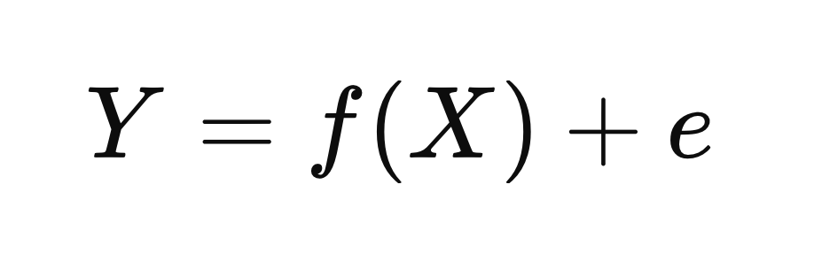 Y = f(X) + e