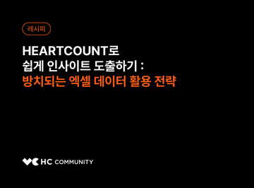 방치되는 엑셀 데이터 활용 전략: HEARTCOUNT로 쉽게 인사이트 도출하기